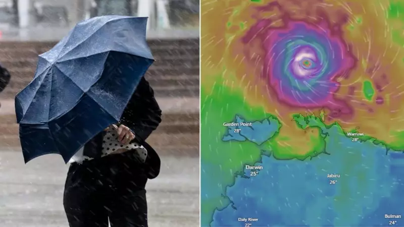 Cyclone Fina Forms North of Darwin, First of 2025/26 Season