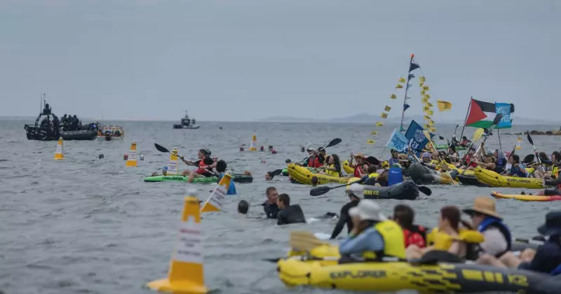 Rising Tide Protest Fails to Stop Coal Ship in Newcastle Harbour