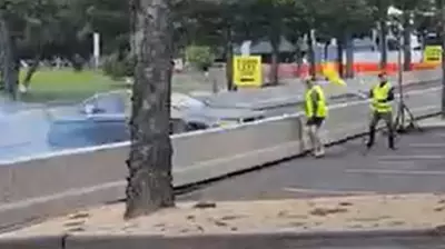 Volunteer Hospitalised After BMW Crashes at Geelong Revival Festival