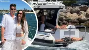 Fremantle Dockers Star Andy Brayshaw and New Wife Lizzie Stock Enjoy Sun-Soaked Honeymoon on Perth Waters