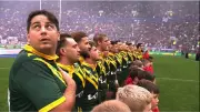 Notorious Pitch Invader Jarvo Joins Aussie Anthem in Bizarre Kangaroos vs England Clash