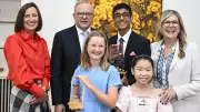 PM's Spelling Bee champions meet Anthony Albanese at Parliament House