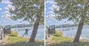 Police chase ends in Lake Burley Griffin plunge: Court releases dramatic footage