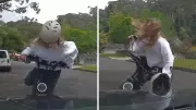 Shocking E-Bike Incident Sparks Safety Crisis: Girl Smashes Into Car in Viral Footage