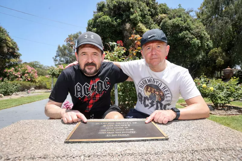 AC/DC Fans Pay Tribute at Bon Scott's Grave Ahead of Perth Concert