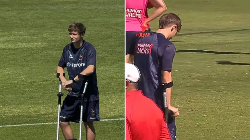 Adelaide Crows hopeful Tom McGuane suffers ankle injury, SSP dream in jeopardy