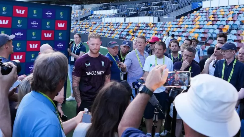 Ben Stokes' awkward helmet exchange with reporter ahead of Ashes Test
