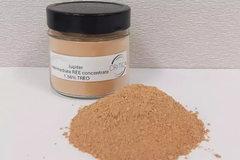 Critica's Jupiter Project Delivers Second 86% TREO Rare Earths Batch