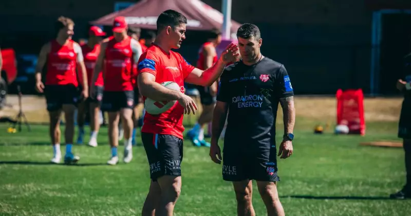 Dragons' new halfback Daniel Atkinson shrugs off pressure after Ilias exit