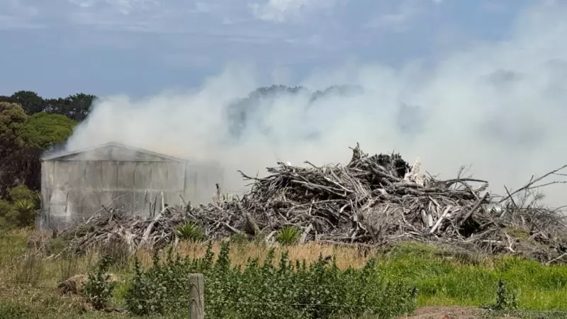 Leopold Hay Shed Fire: Emergency Crews Battle Blaze on Mollers Lane