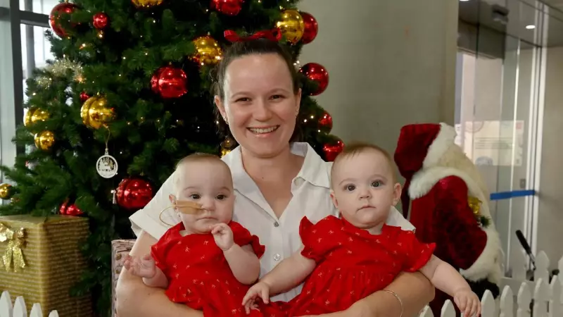 Townsville Miracle Twins Return to Thank Hospital Heroes After Life-or-Death Fight