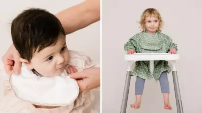 Aussie-Made 'World-First' Bib Sells Out Twice, Parents Call It 'Genius'