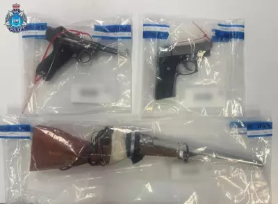 Major Perth drug bust: Guns, 1.2kg of meth seized in Nollamara raid