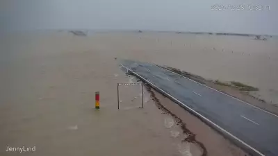 Severe Flooding Isolates Gulf Communities, Key Roads Submerged