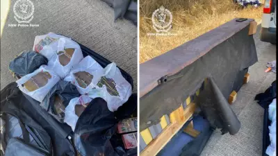 Two men charged after $1.5 million cash found hidden in van lounge at Yass