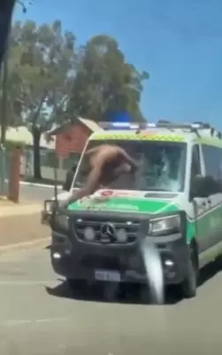 WA Police Apologises to St John WA After Naked Man's Ambulance Attack