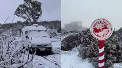 White Christmas in Australia: Snow Falls in Tasmania on December 25