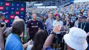 Ben Stokes' awkward helmet exchange with reporter ahead of Ashes Test