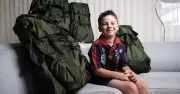 Darcy, 8, raises $2200 for 15 Backpack Beds for Canberra's homeless