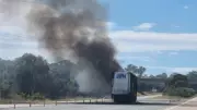 Hume Highway Shut as B-Double Truck Fire Erupts Near Yass, Causing Major Delays
