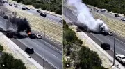 Kwinana Freeway Closed After Fiery Crash North of Thomas Road