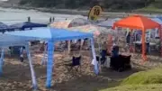 Lorne's 'Ghost Cabanas' Spark Fury as Beachgoers Find Prime Spots Reserved and Empty