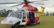 Man Airlifted to Hospital After Car and Minibus Collide Near Newcastle