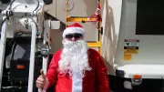 Townsville Council Binman Spreads Festive Cheer as Santa on His Rounds