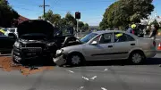 Two-Car Collision on Aberdeen Street, Geelong: Driver Hospitalised