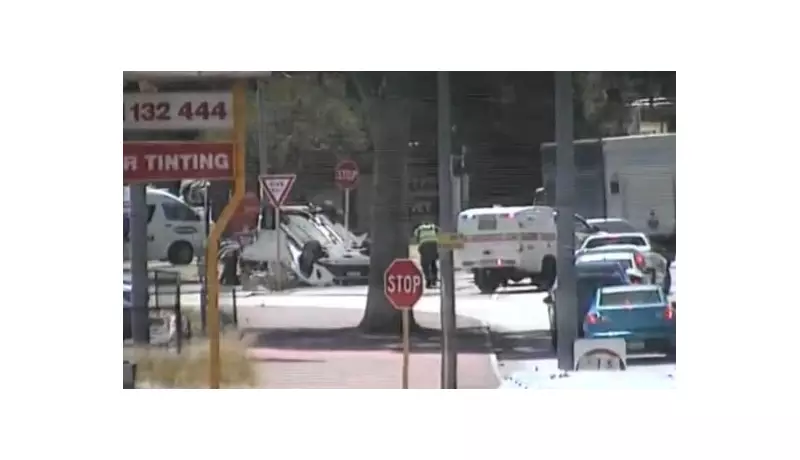Traffic Chaos After Car Flips on Albany Highway in Cannington