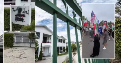 300 Protesters Demand Regime Change at Iranian Embassy in Canberra