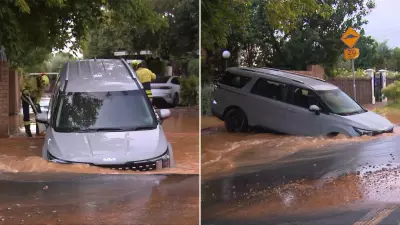Adelaide Sinkhole Swallows Rental Car, Tourists Miss Flight