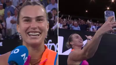 Aryna Sabalenka's starstruck moment with Federer & Laver after Australian Open win