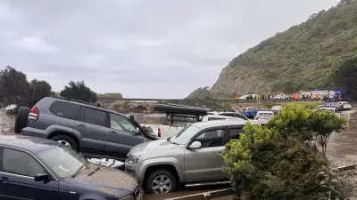 Helicopters to Lift Flood-Damaged Cars from Great Ocean Road Beaches