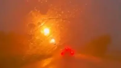 Lightning Bolt Strikes Power Pole on Captain Cook Highway, Cairns