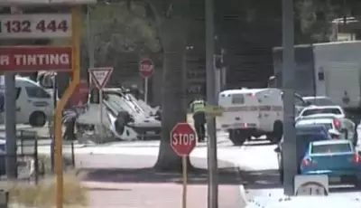 Traffic Chaos After Car Flips on Albany Highway in Cannington