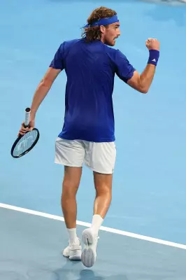 Tsitsipas Survives United Cup Scare, Edges Harris in Perth Thriller