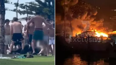 Two Teens Arrested After Henley Beach Brawl, Luxury Yachts Sink in Sydney Marina Fire