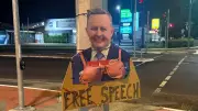Albanese Effigy Hung on Far North Traffic Light Sparks Free Speech Debate