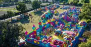 Giant 1500sqm Bouncing Castle Arrives in Canberra for School Holidays