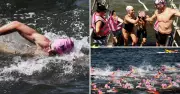 Surf Swimmers Conquer Choppy Newcastle Harbour in 30th Annual Swim