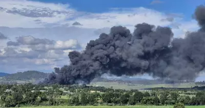 Major Fire Erupts at Maitland Poultry Farm, Emergency Crews Respond