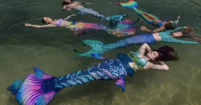 Mesmerising Merfolk Enchant Newcastle Ocean Baths with Underwater Magic