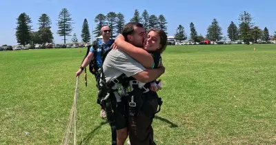 Skydiving Love Story: Juan and Maria's Proposal in Wollongong