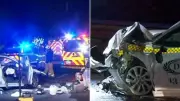 Adelaide Taxi Driver Survives Terrifying Head-On Freeway Crash