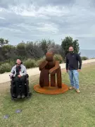 Artist's Wheelchair Journey Inspires Sculpture at Cottesloe Exhibition