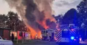 Caravan Park Blaze Engulfs Canberra Home in Dramatic Fire Incident