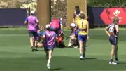 West Coast's Noah Long Suffers Knee Injury in Pre-Season Match Against Fremantle