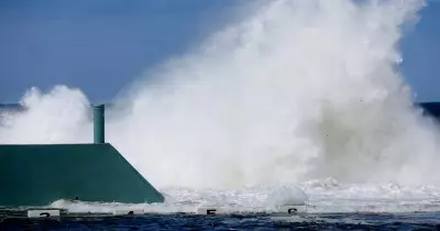 Monster Swell Inundates Newcastle's Iconic Ocean Baths, Forcing Closures