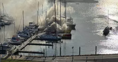 Racing Yacht Engulfed in Flames at Newcastle Harbour, Investigation Underway